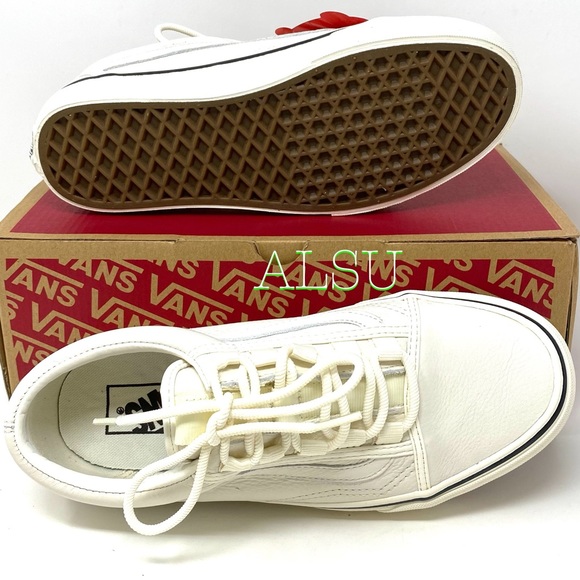 VANS Old Skool Ghillie Leather Marshmallow Women’s - Picture 7 of 12